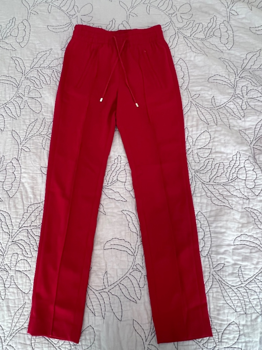 DONDUP Lottie Red Jogger Trousers Pants IT 38 NWT